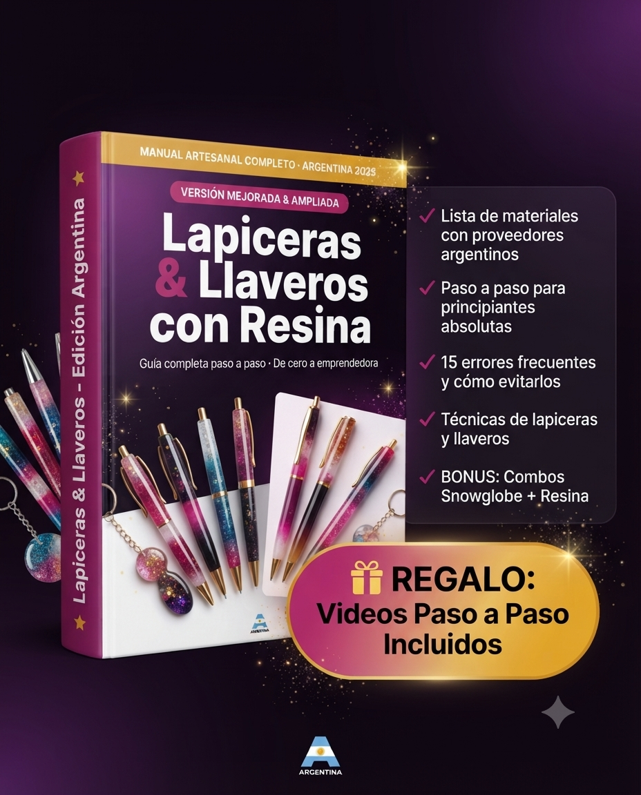 Llaveros y lapiceras de resina Complementos  para tu Negocio